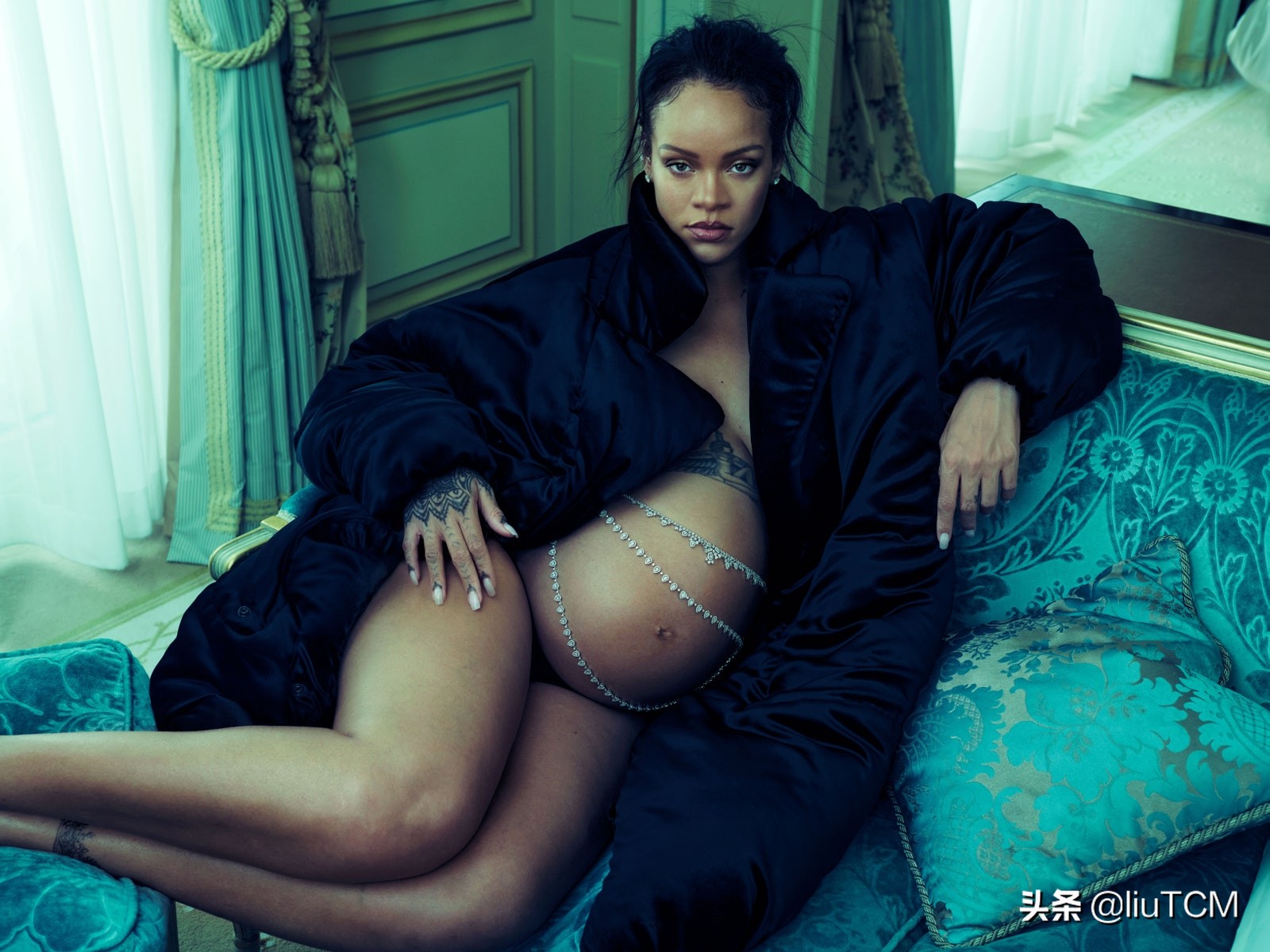 蕾哈娜怀孕时的mv,蕾哈娜怀孕写真vogue