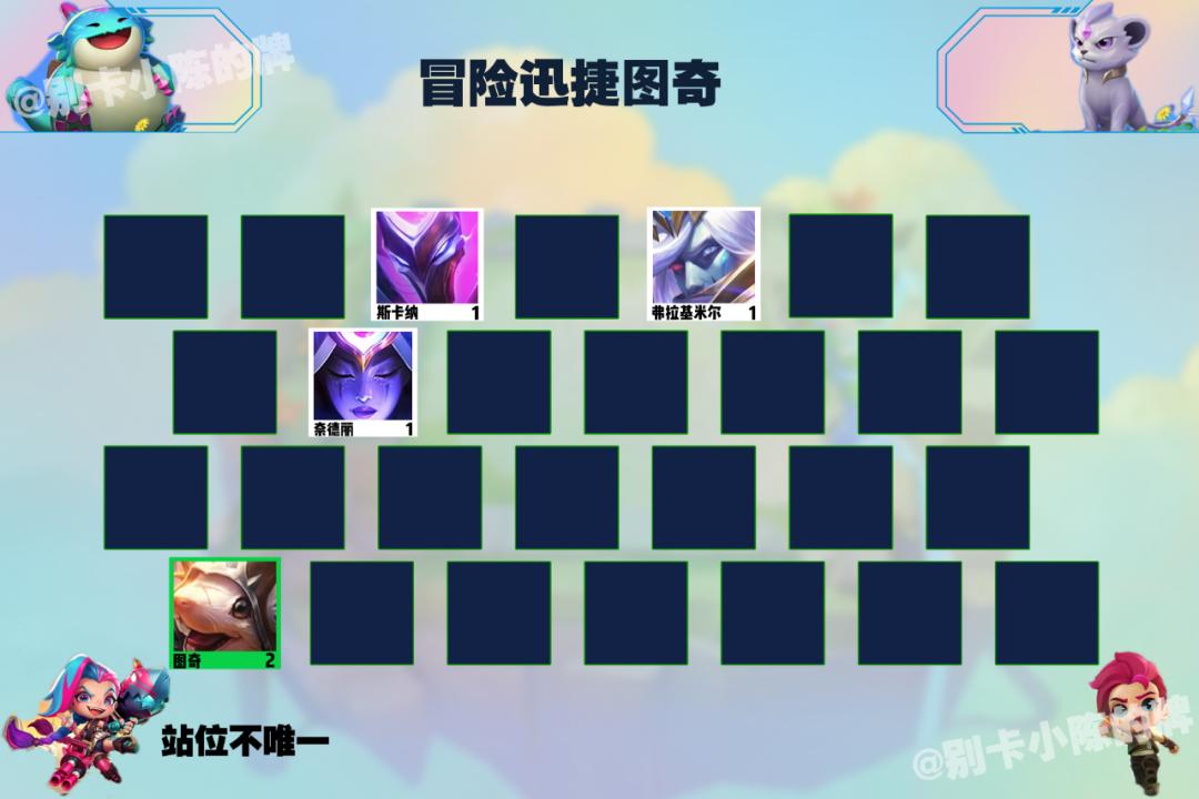 「冒险迅捷图奇」，零同行冲分阵容，龙神来了也扛不住