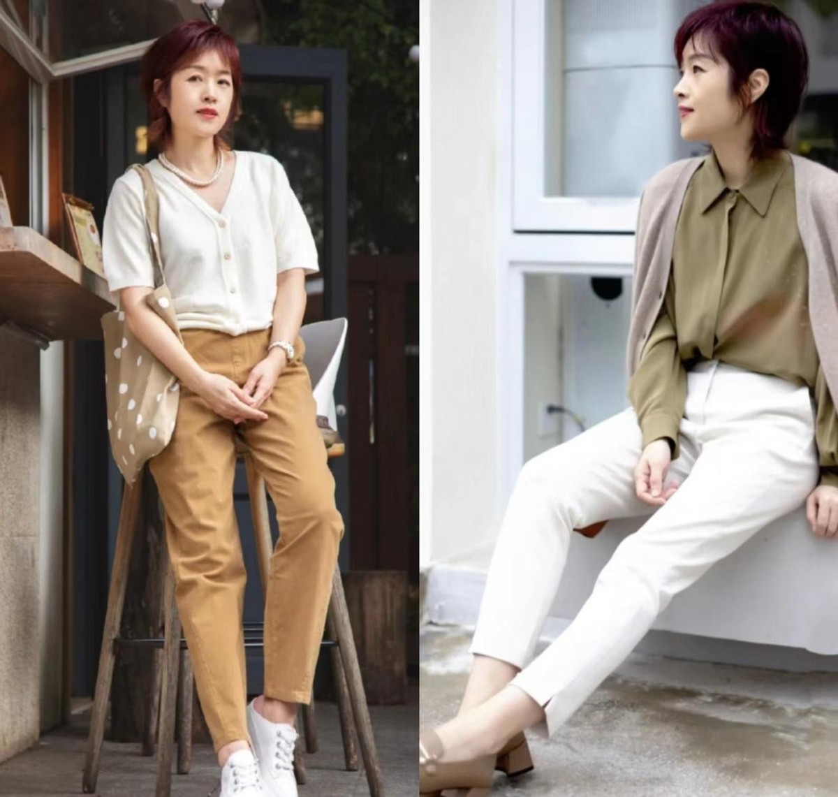 从不穿老年装这样穿更时髦高级,女人老了也别急着穿老年装