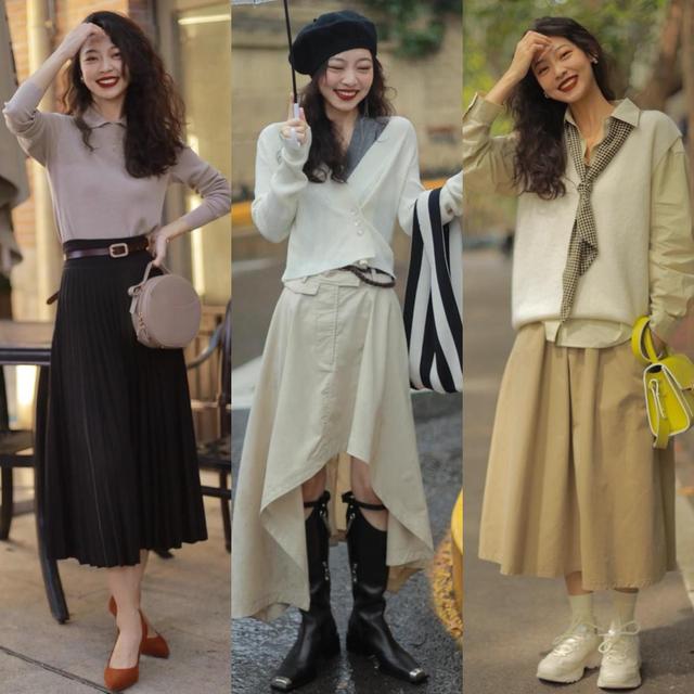 适合女生显腿长的款式上衣,上衣很长的裙子很短怎么穿好看