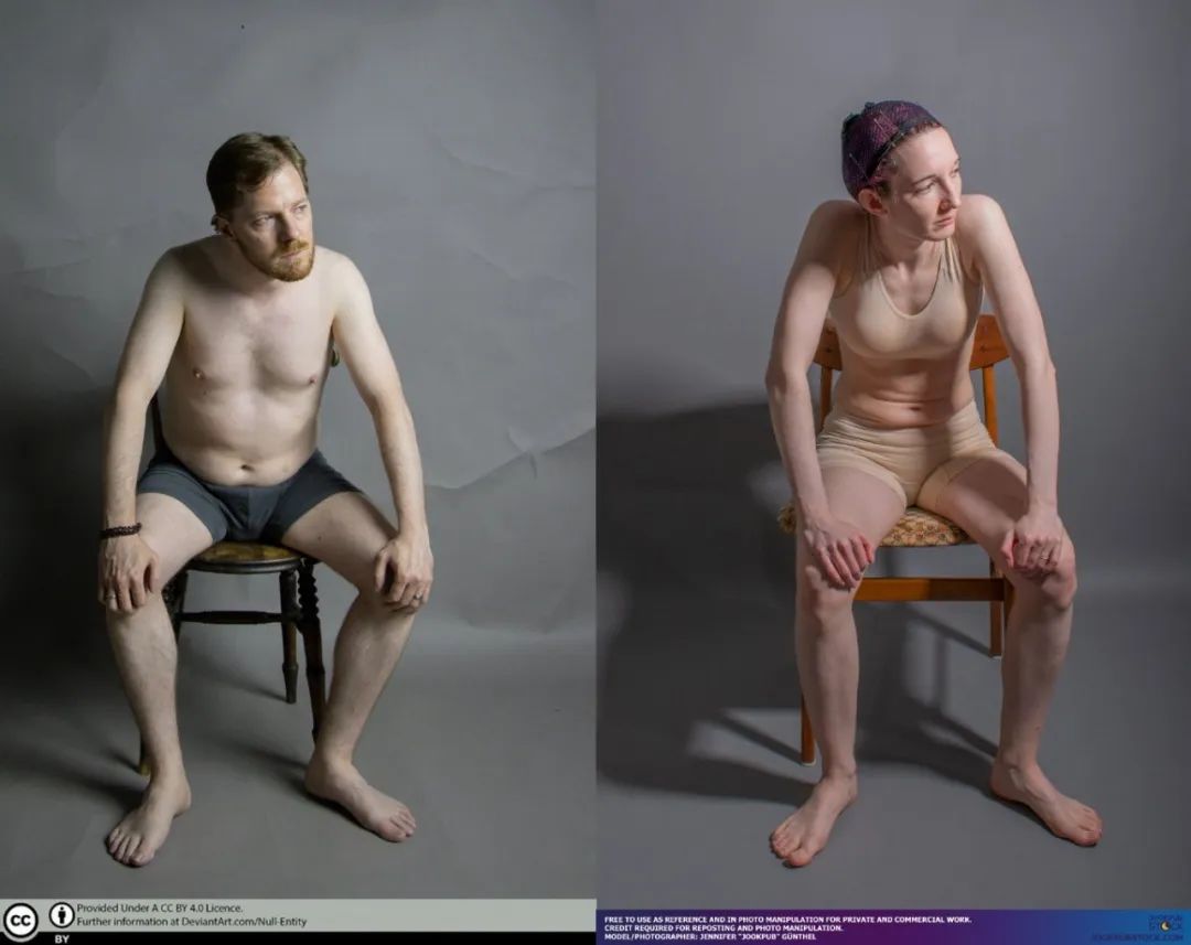 人体坐姿画法速写,速写坐姿人体结构及名称