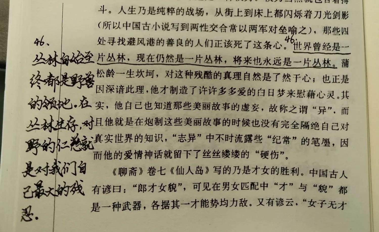 世界是一片丛林（读《重读古典》第六天）