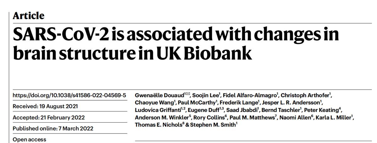 轻型新冠对大脑的影响,新冠引起青少年大脑衰老