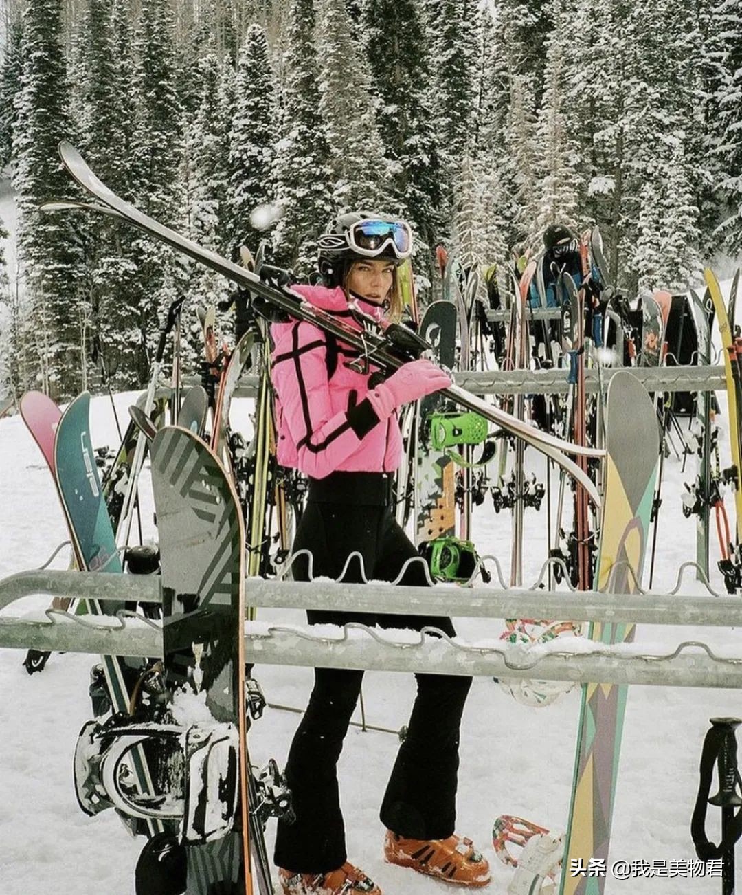 雪场高端穿搭,滑雪穿搭滑雪服