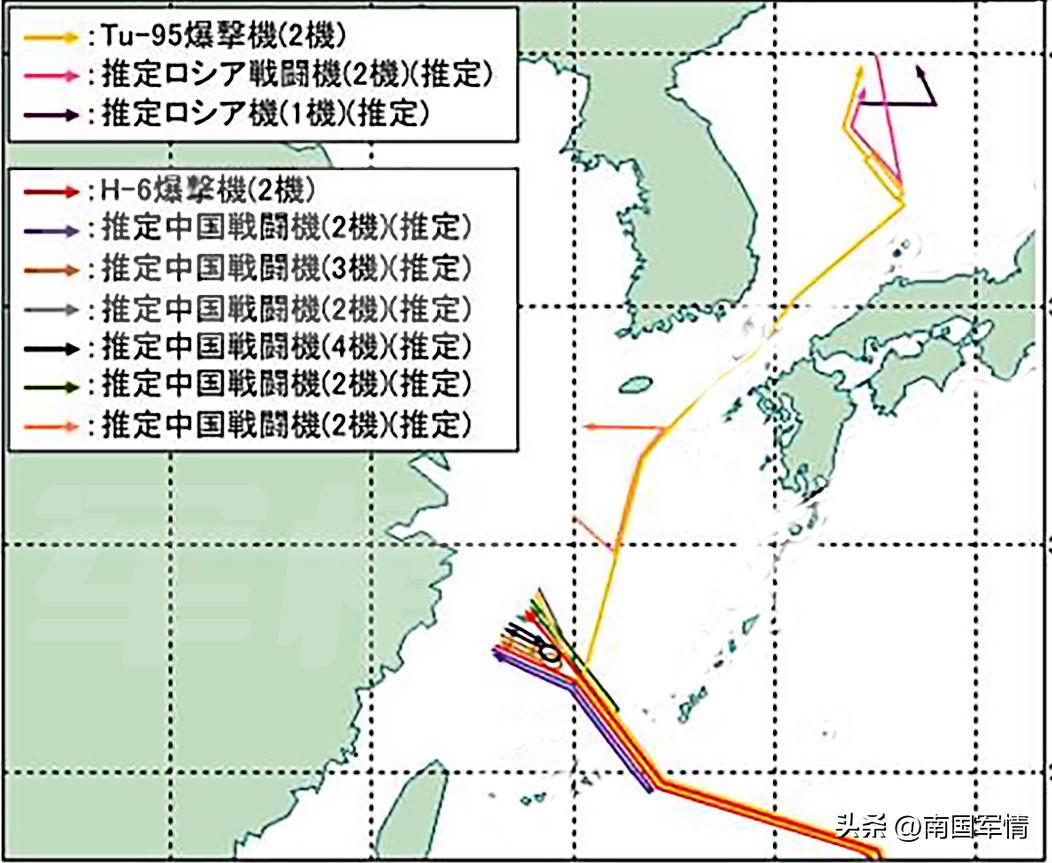 日本自卫队巡航视频,中俄两军在日本海等上空战略巡航