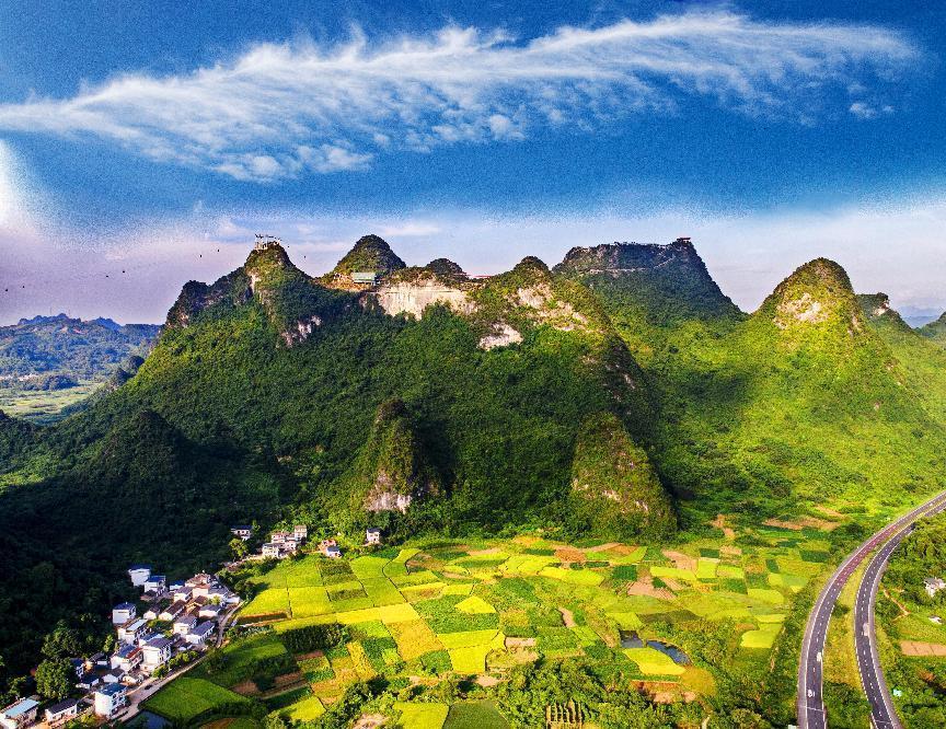 广西阳朔如意峰索道景区视频,桂林如意峰门票多少钱不坐索道