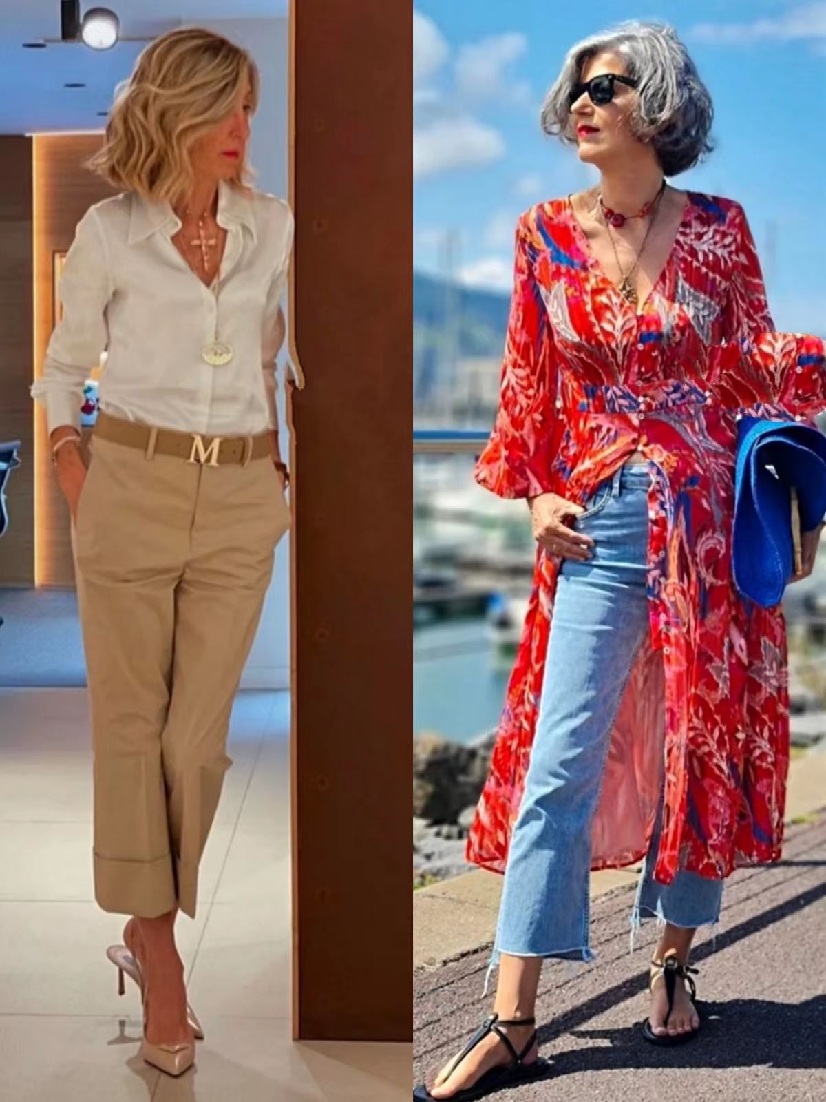 女人穿好看的有气质的裤子,女士哪些类型裤子显腿直显高百搭