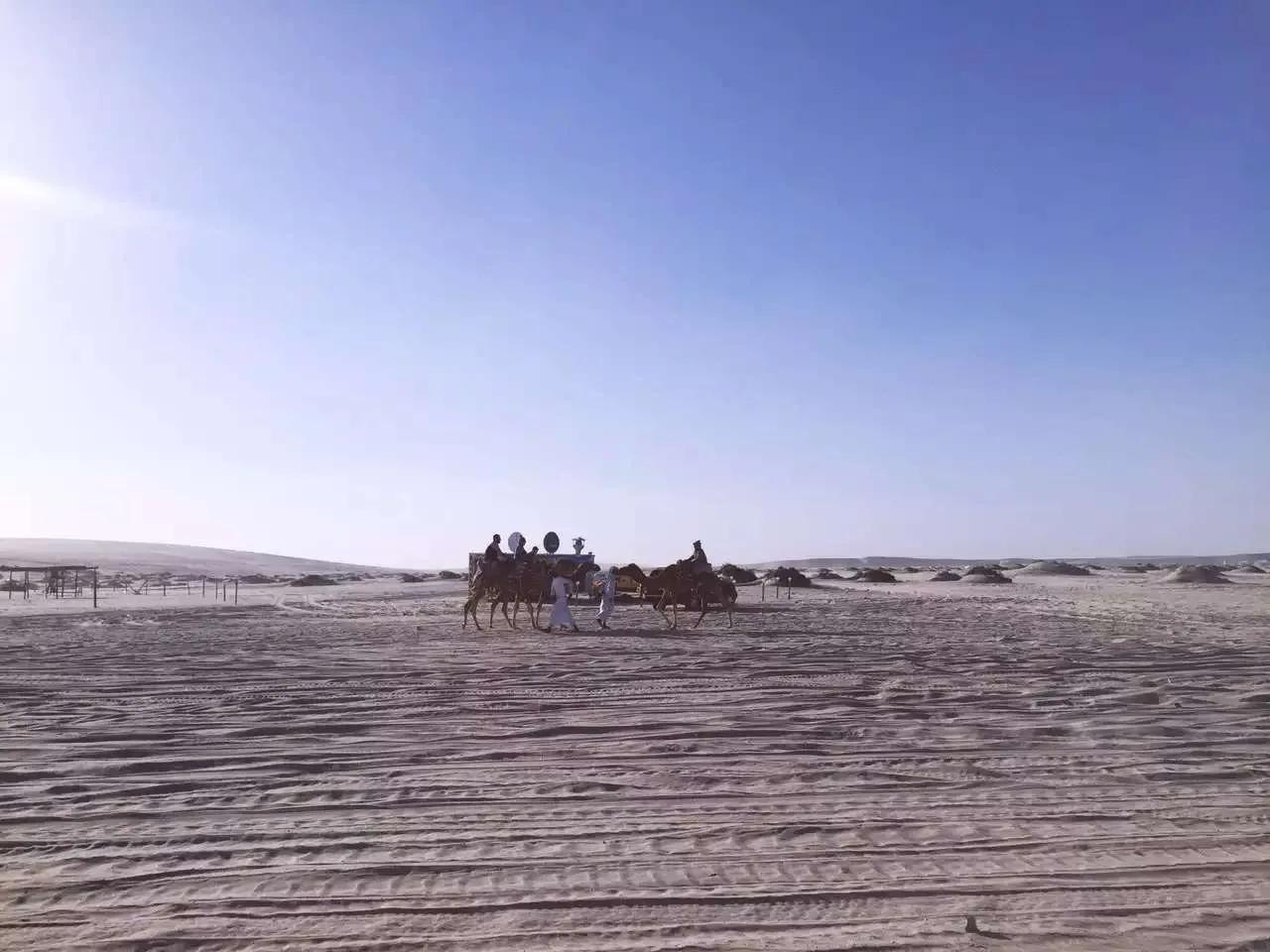 真实的卡塔尔长这样，一半沙漠一半海水