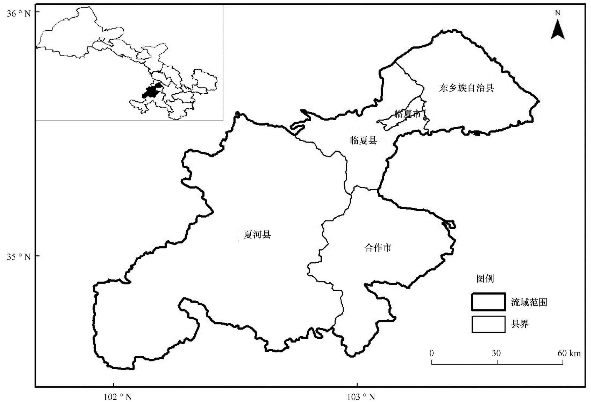 三生空间视角下大夏河流域水生态安全评价与预测