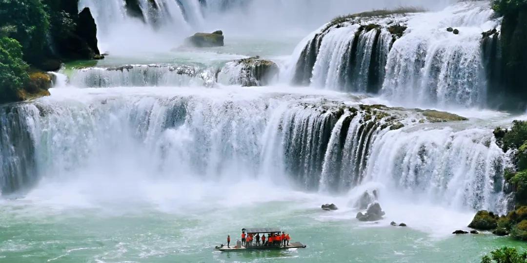 广西德天瀑布回广州沿途景区,德天跨国大瀑布风景区和古龙山