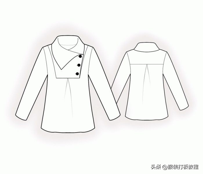 服装设计格子大衣款式图,服装设计风衣效果图