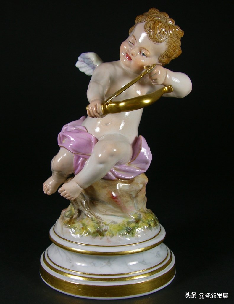 欧洲瓷器之祖-梅森Meissen制瓷厂-爱神丘比特“爱”主题瓷塑（1）