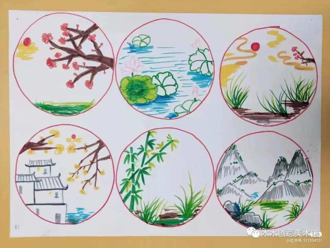 儿童创意绘画教程线条画,儿童创意美术绘画线条画