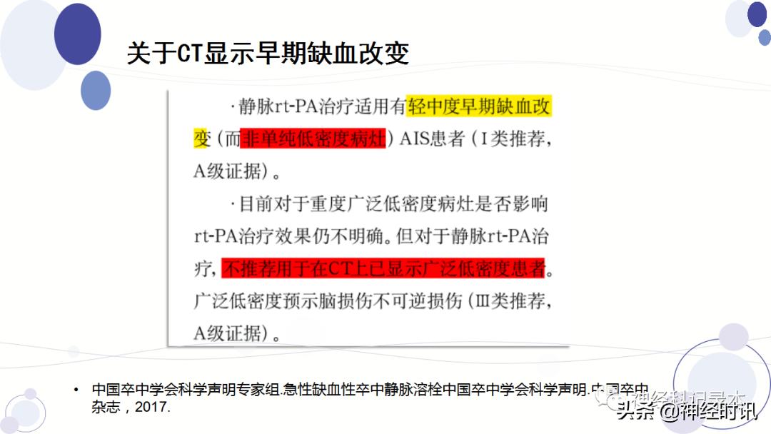 关于急性缺血性卒中静脉溶栓决策的若干问题