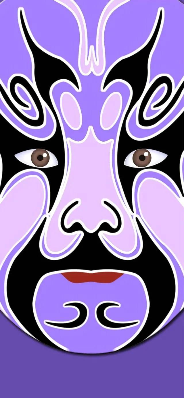 主题壁纸京剧脸谱,国潮京剧脸谱卡通壁纸