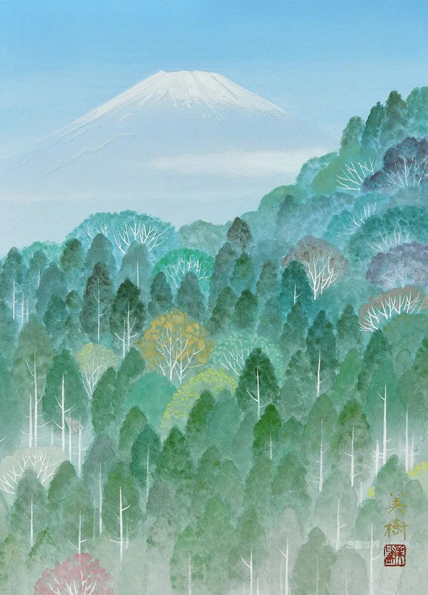 野地美树子手绘油画,日本画家奈良美智作品图