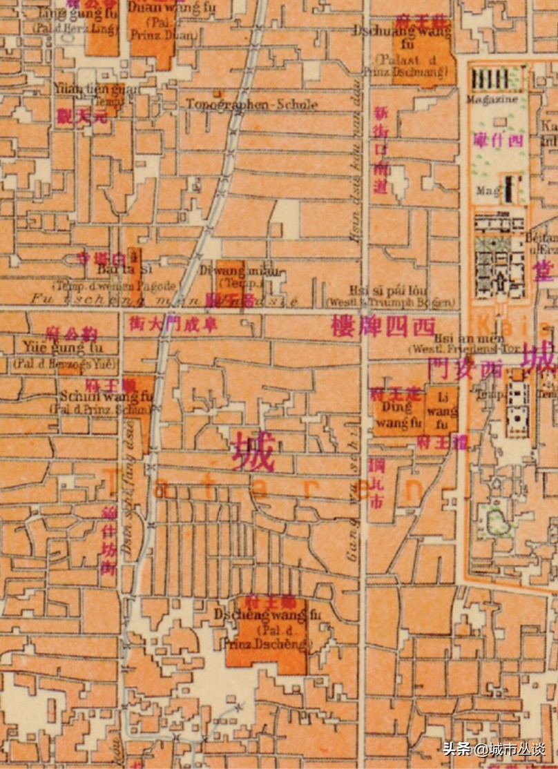 北京城俯瞰图的历史变化,看北京城全景的位置