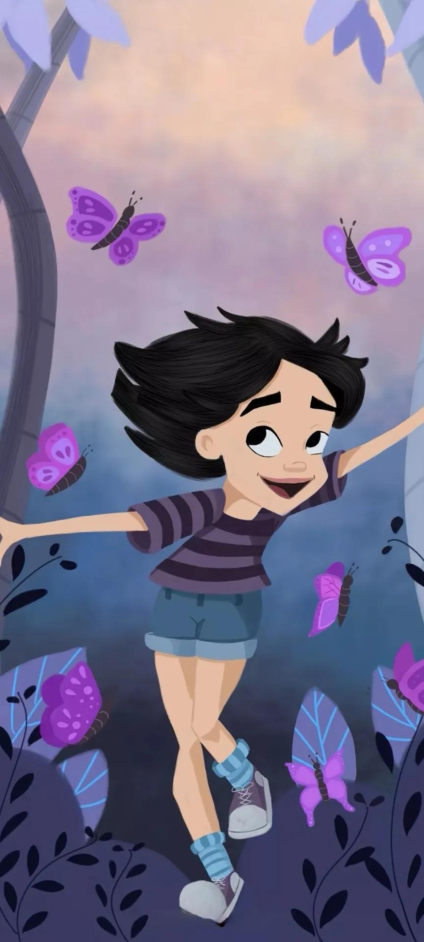 动漫美女图片纯色高清大图,高级绿色系动漫壁纸