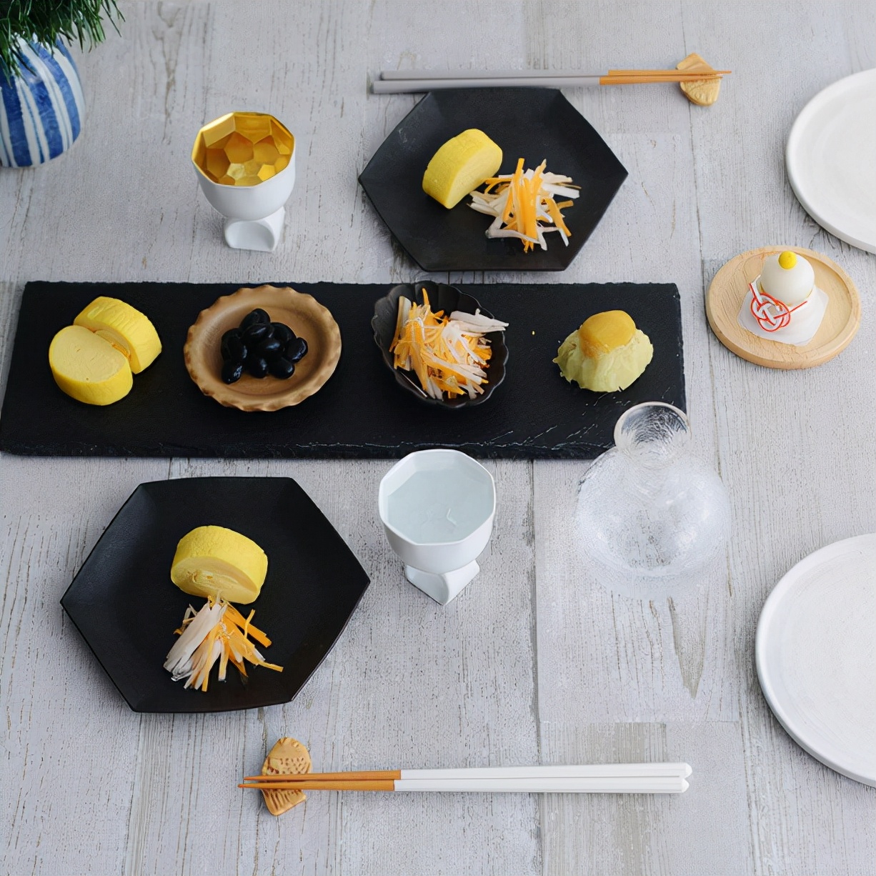 精致的日本迎春小点心