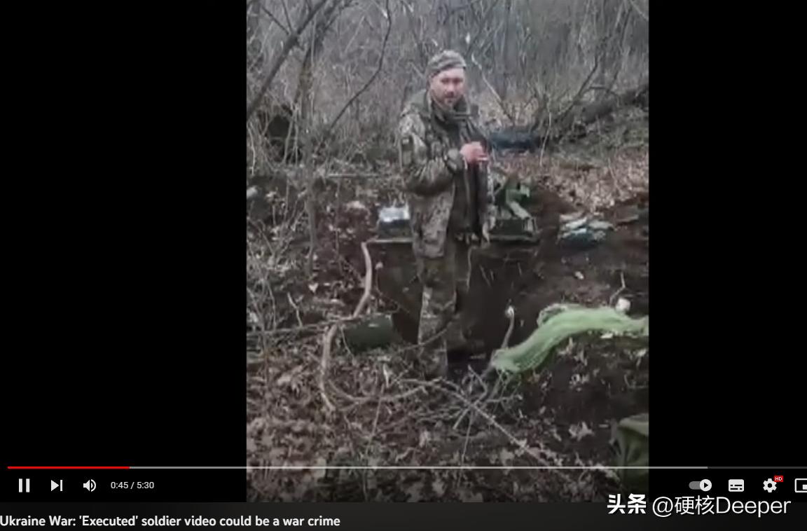 俄方公然放出“处决”视频：乌俘虏叼烟说“乌克兰万岁”后被射杀