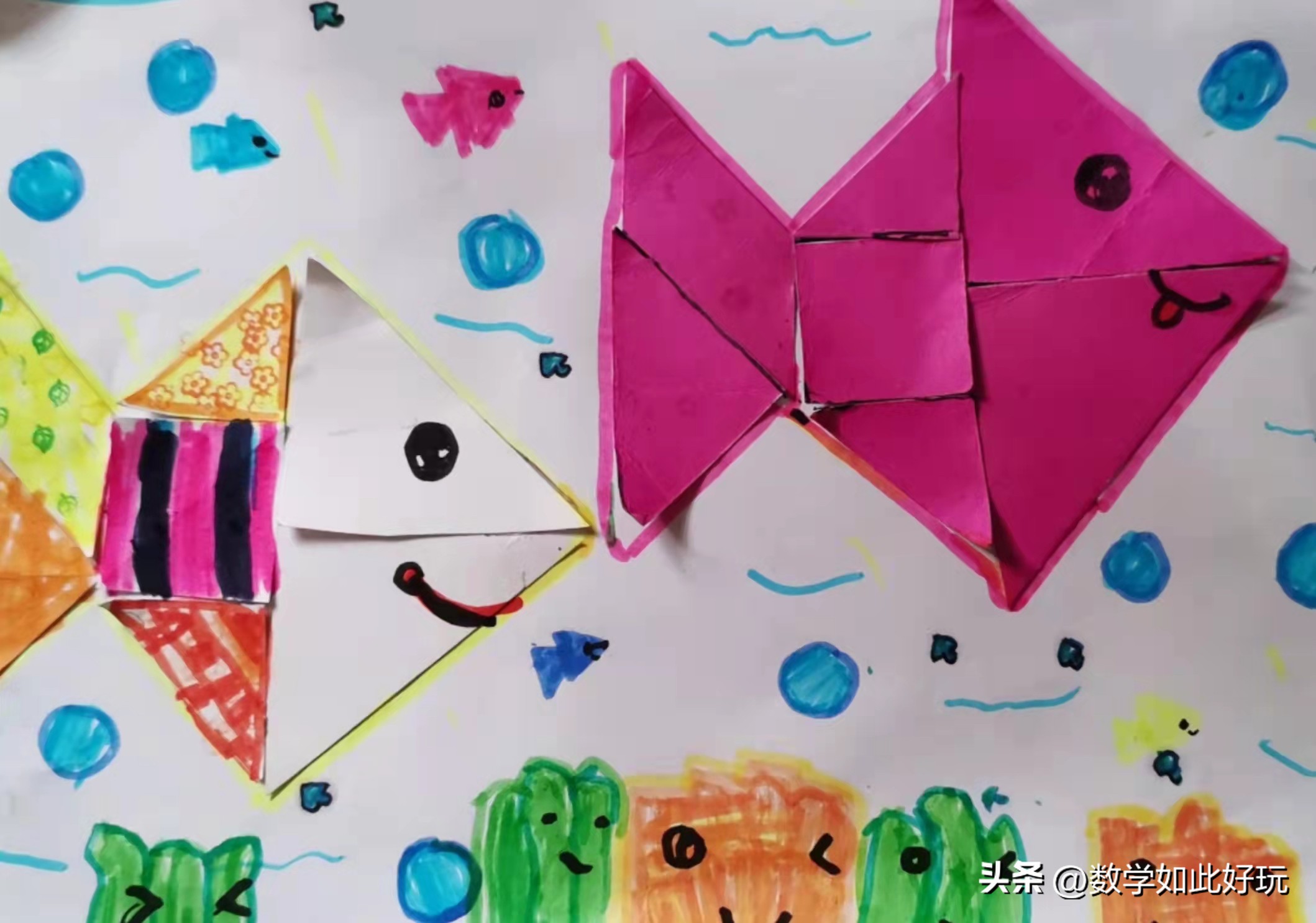 用真正的七巧板拼创意图画讲故事,玩转七巧板创意画可打印