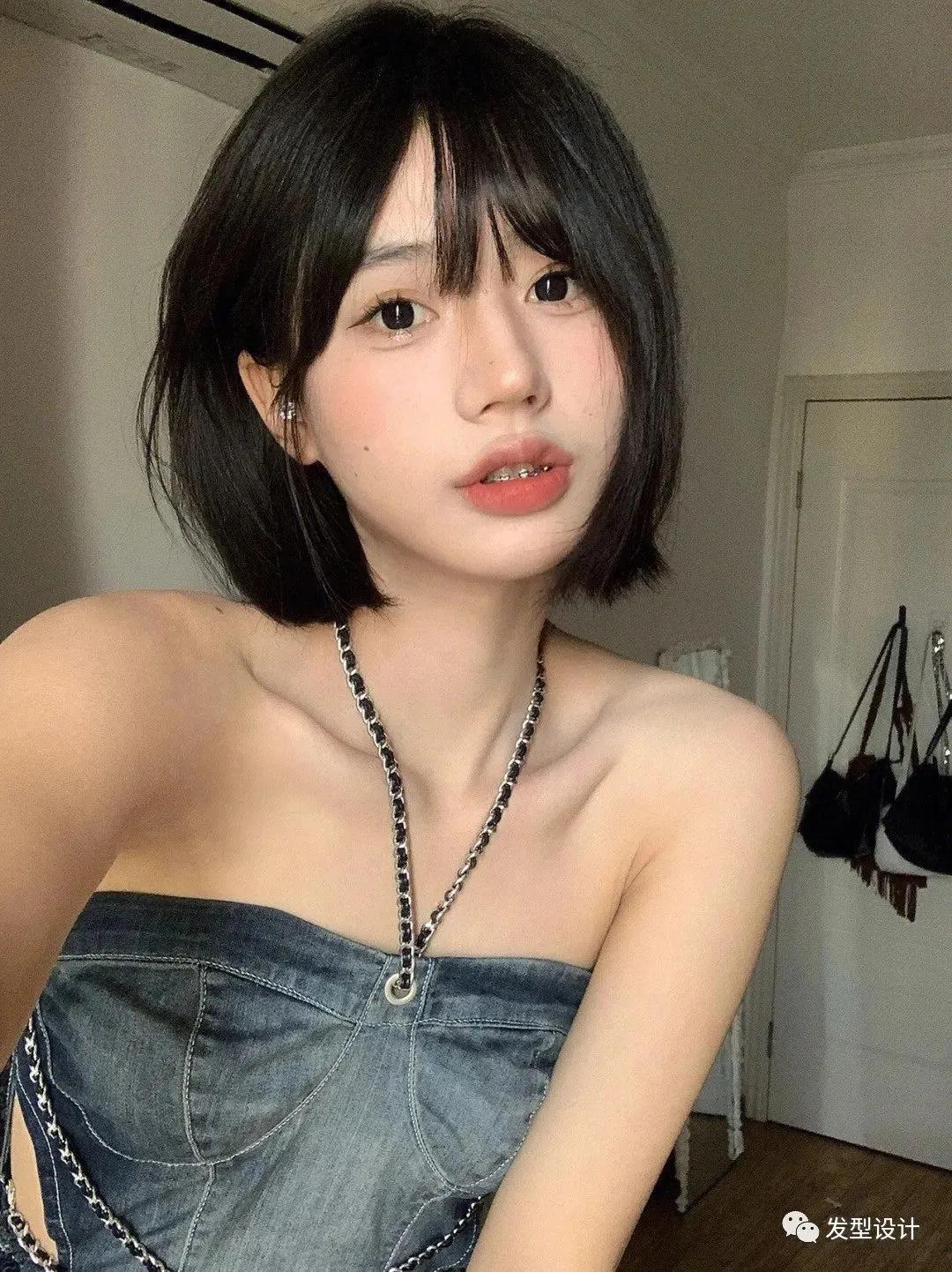 短发推荐大圆脸利落,2021圆脸大脸最火短发