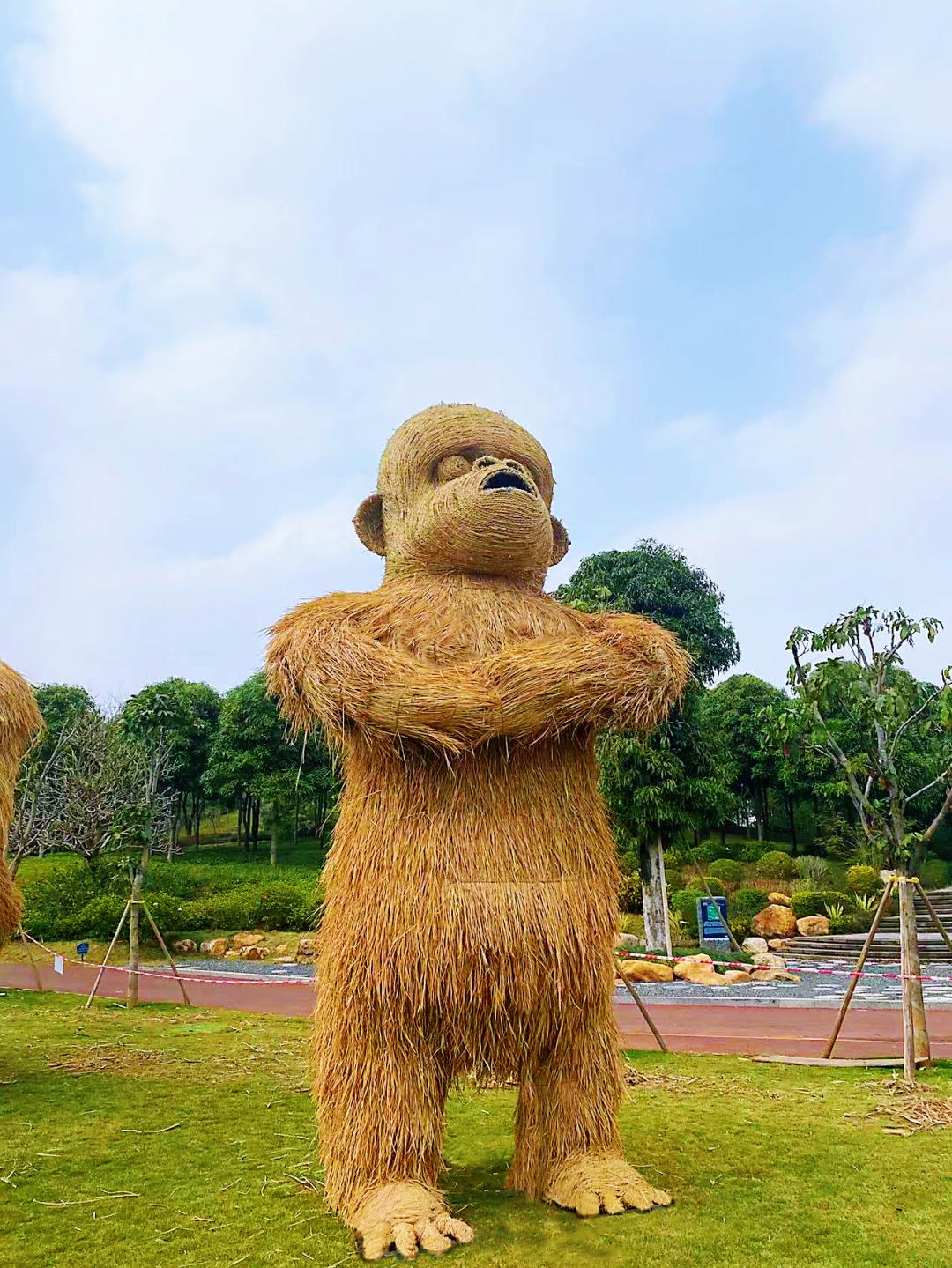 郁金香主题公园稻草人,2022年郁金香花海贵州