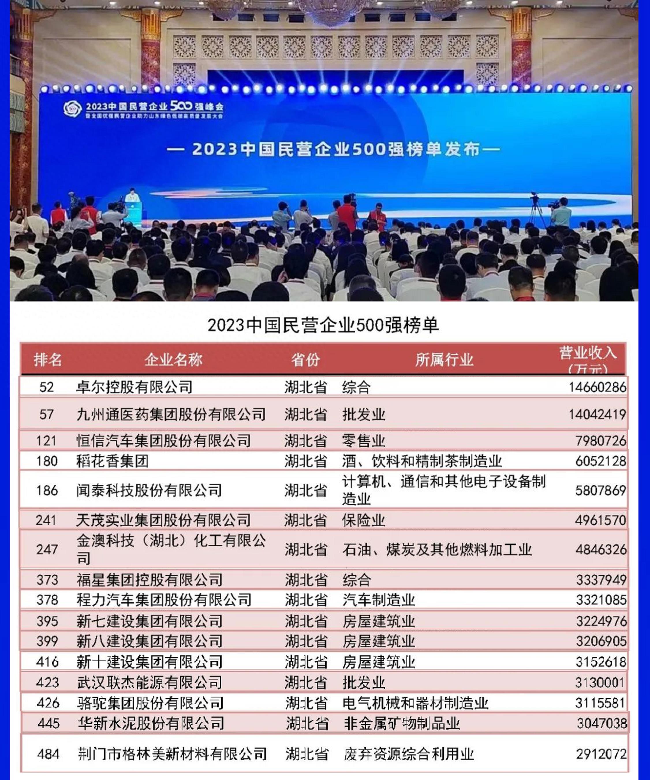 湖北九州通集团2020年营收,湖北营收超千亿企业