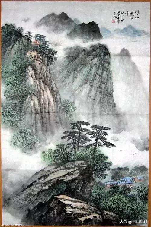 集名家精品山水画70幅欣赏,陈学良山水画精品欣赏40幅