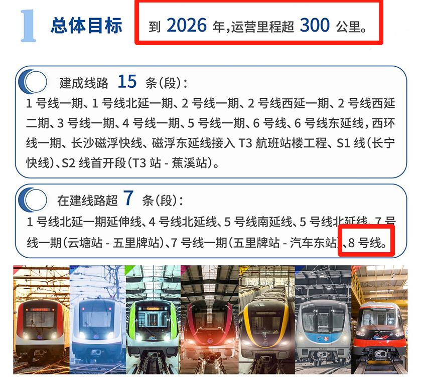 长沙地铁开工新线,长沙地铁还有几条线快通车了