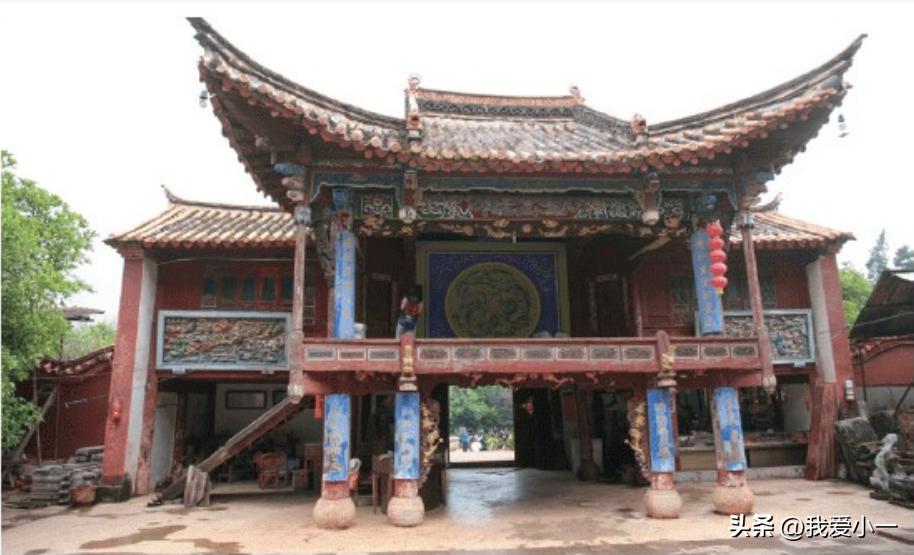 云南昆明古建筑群图,云南省昆明市官渡古镇古建筑