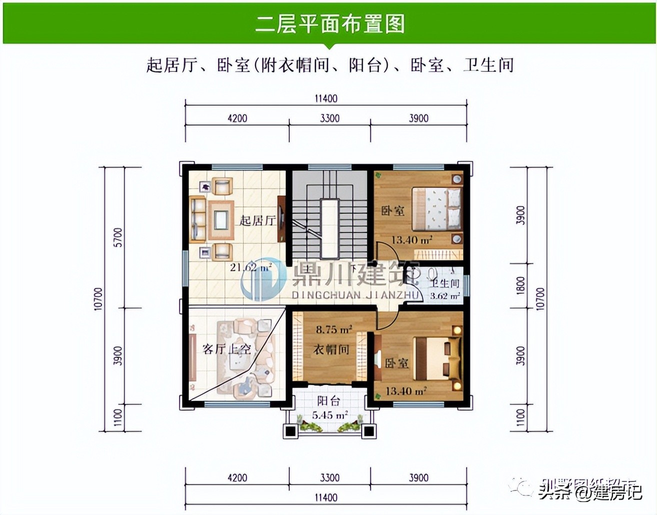 新中式风三层超大露台的别墅外观,推荐一款经济又实用通透三层别墅