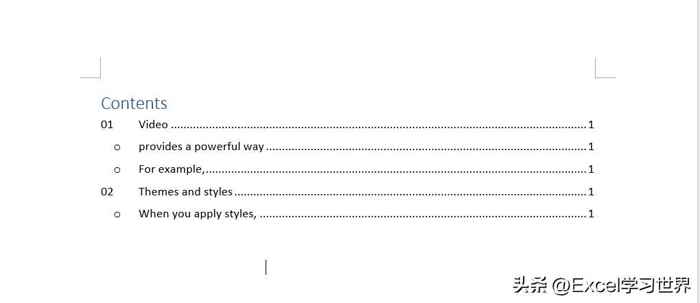 如何在word文档自动生成目录,怎么给word文档自动生成目录