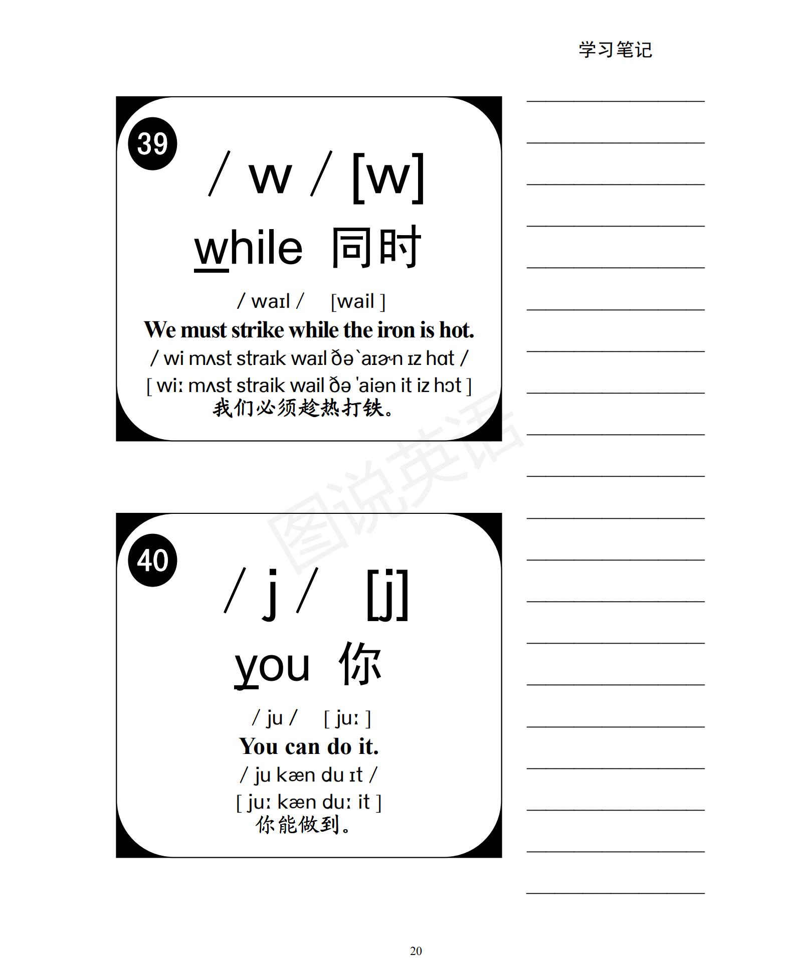 一口气学会音标视频,音标48个国际音标发音教程