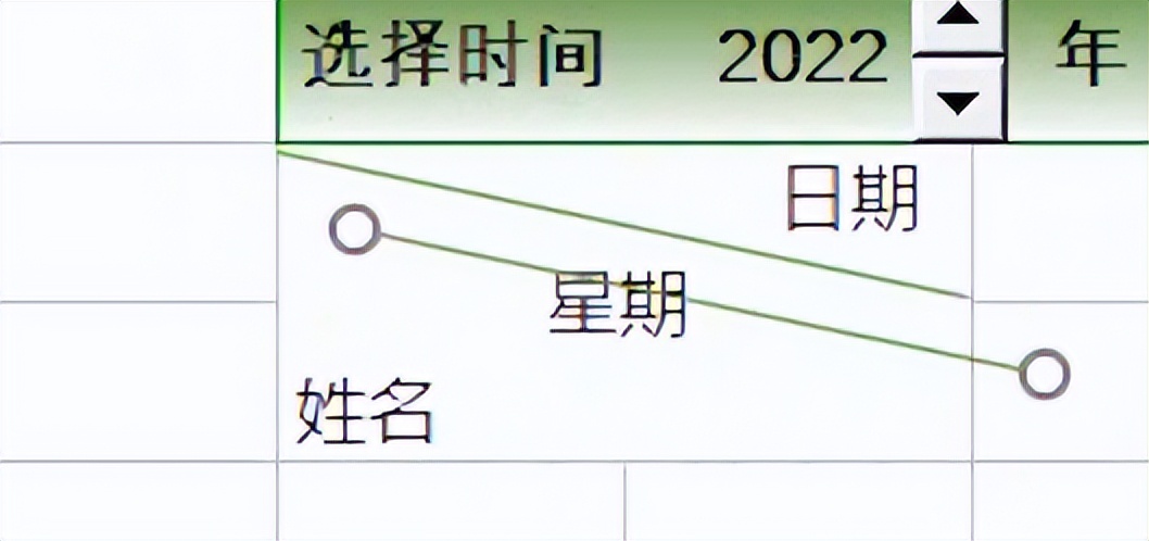 考勤表表头斜杠把字压上了,考勤表头斜线怎么操作