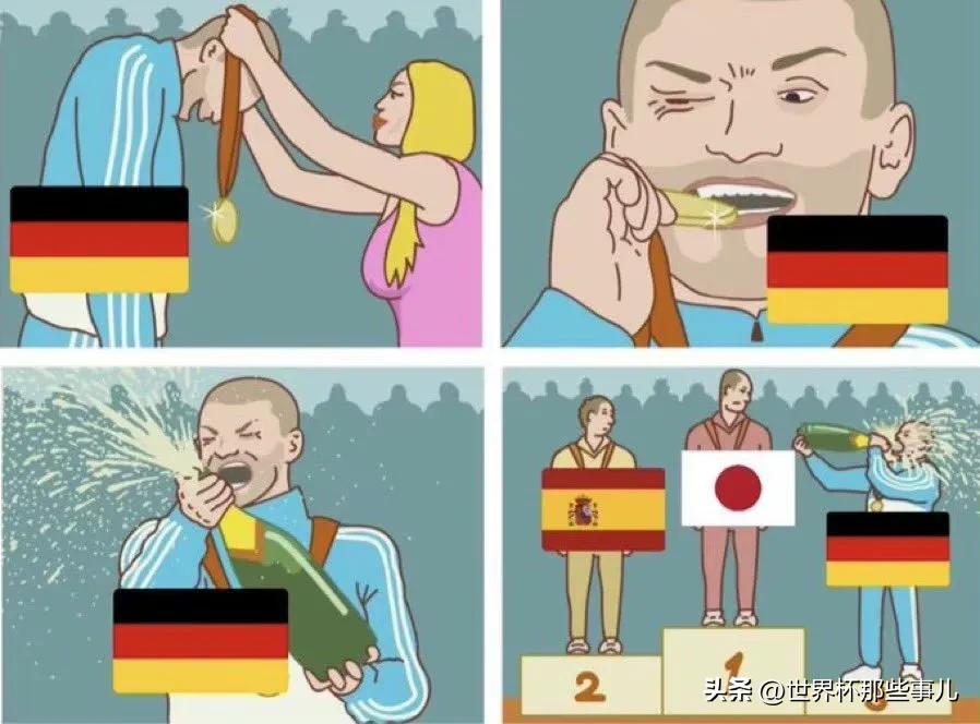 德国队被淘汰穆勒跪地,日本小组出线森保一