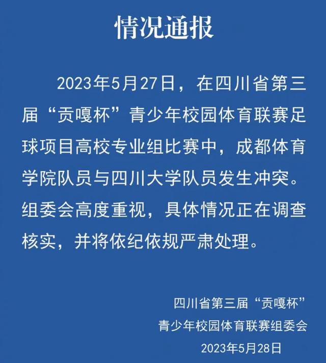 成都体育学院学生打人完整视频,川大被打学生后续