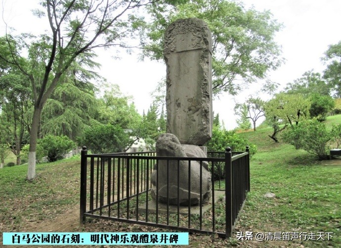 白马公园白马石刻朝代,公园石刻精品欣赏
