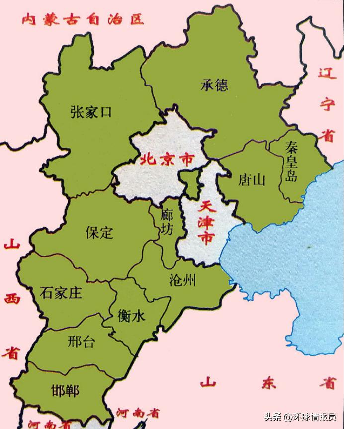 北京和天津中间的飞地,河北省在天津的飞地