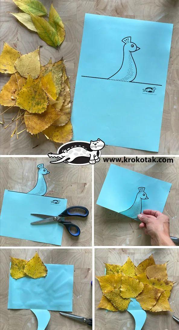 用落叶做一幅秋天的画,用水粉落叶做一幅秋天的画