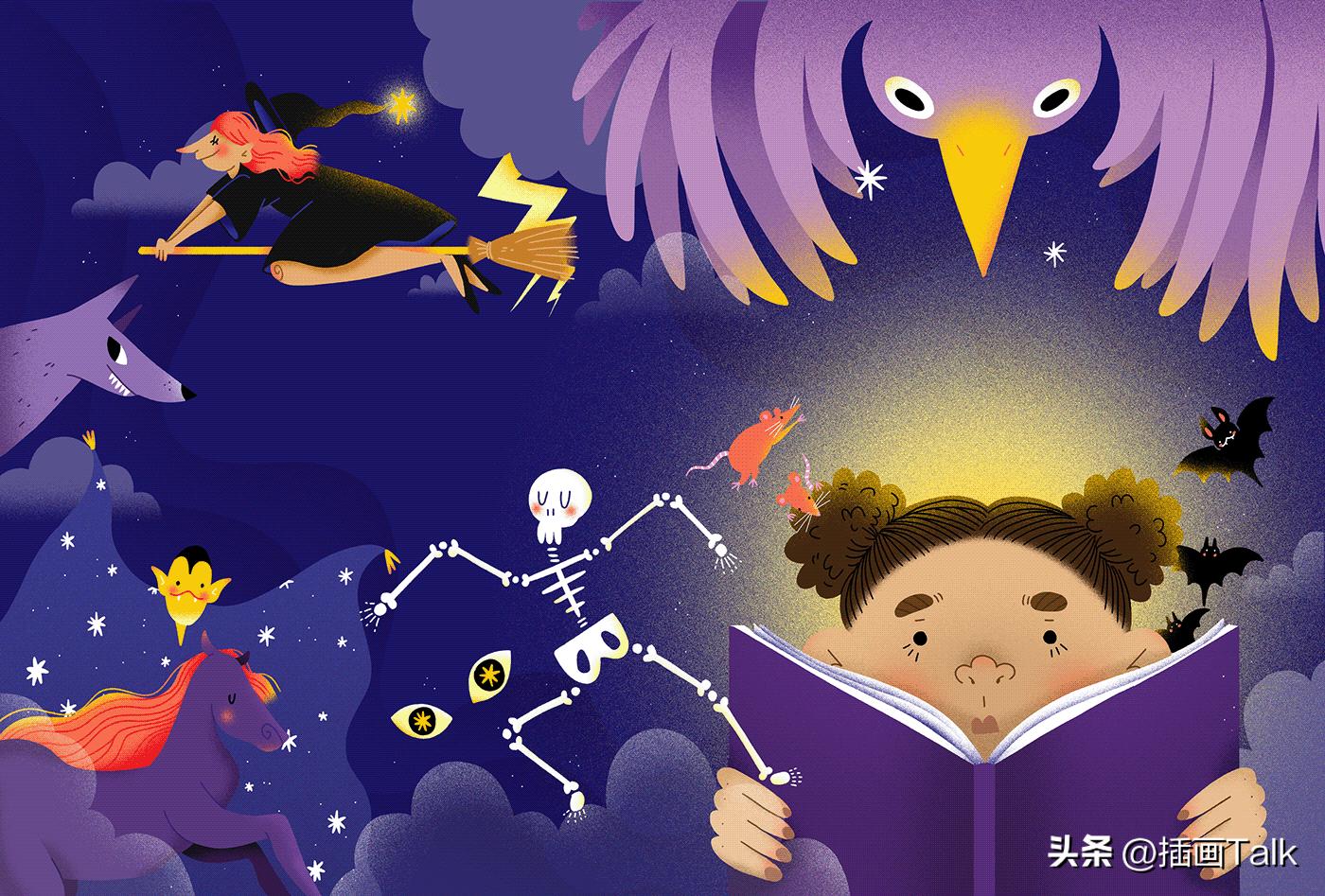 巴西插画大师手绘稿,巴西插画师gabriel图