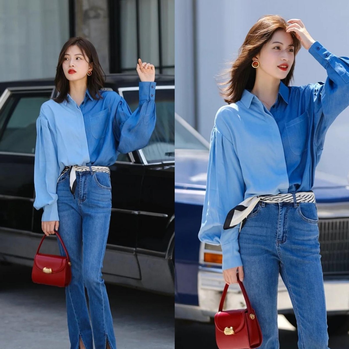 女士衬衫怎样穿又年轻又好看,衬衫比较大怎么搭配时尚好看