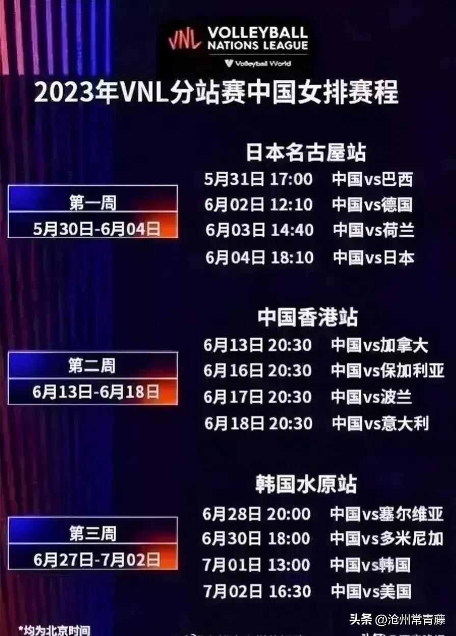 「女排赛事」6月4日收官之战:中国女排3-0击败日本队