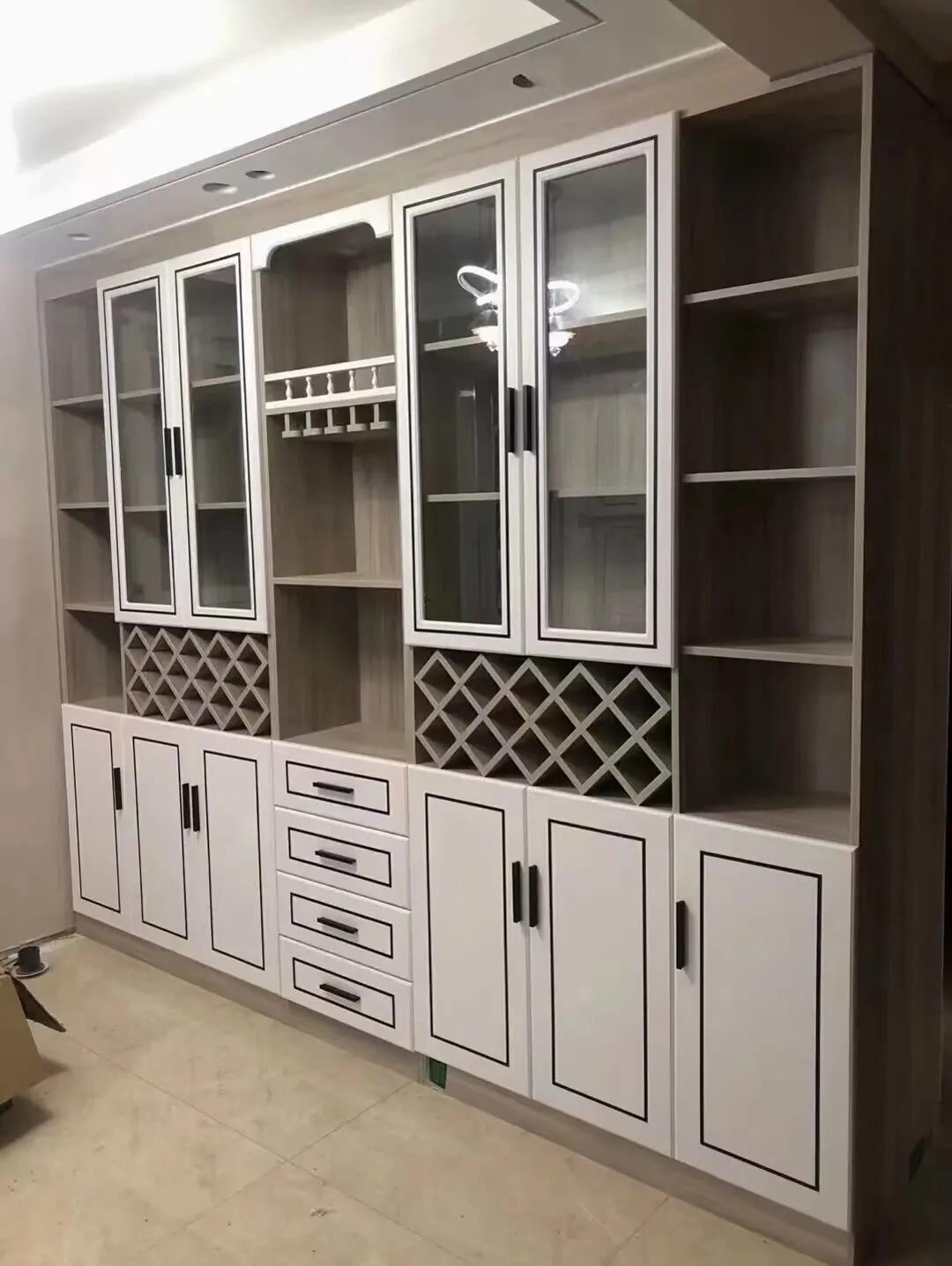 20公分酒柜样式效果图,新中式酒柜实拍图