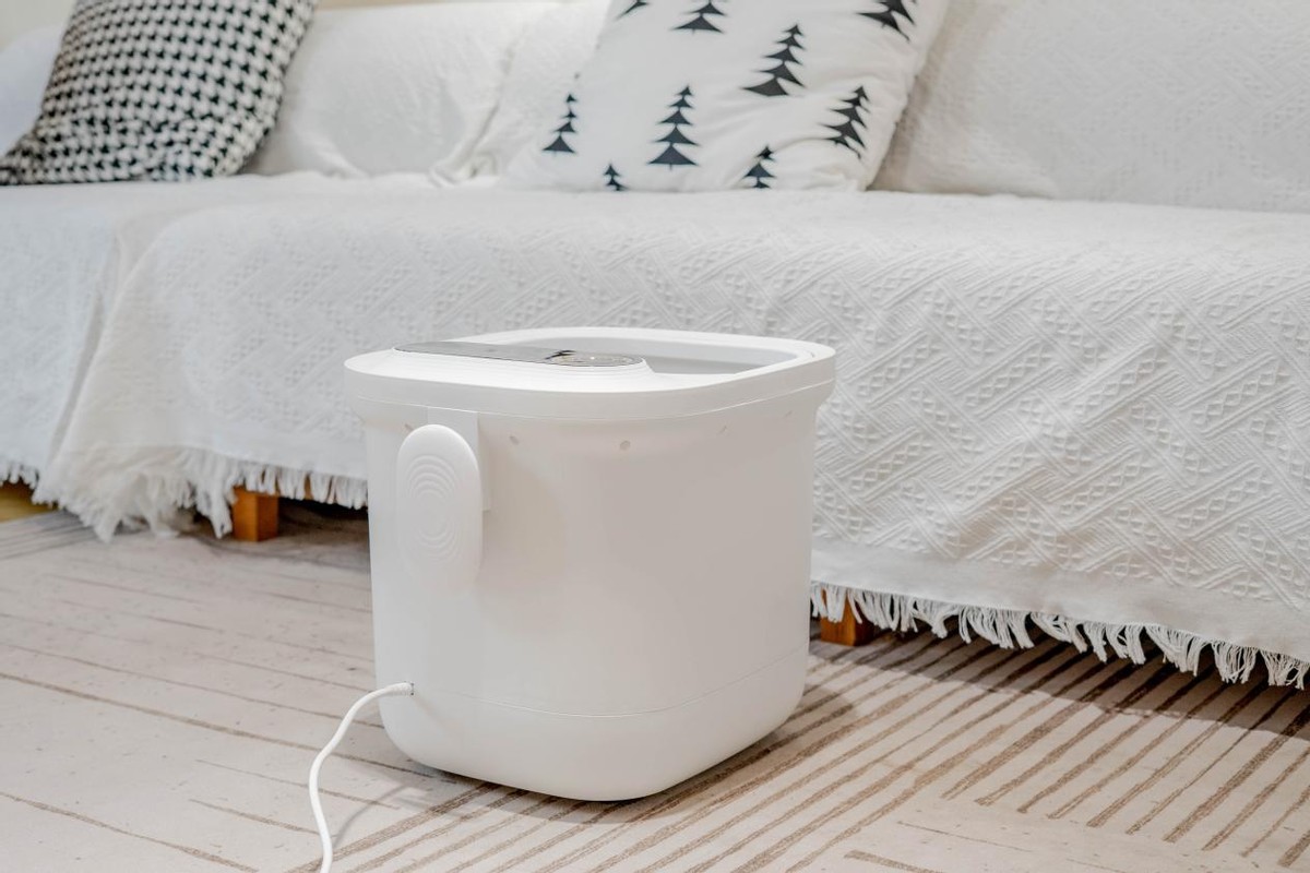 美的足底按摩器测评,泡脚机按摩仪美的