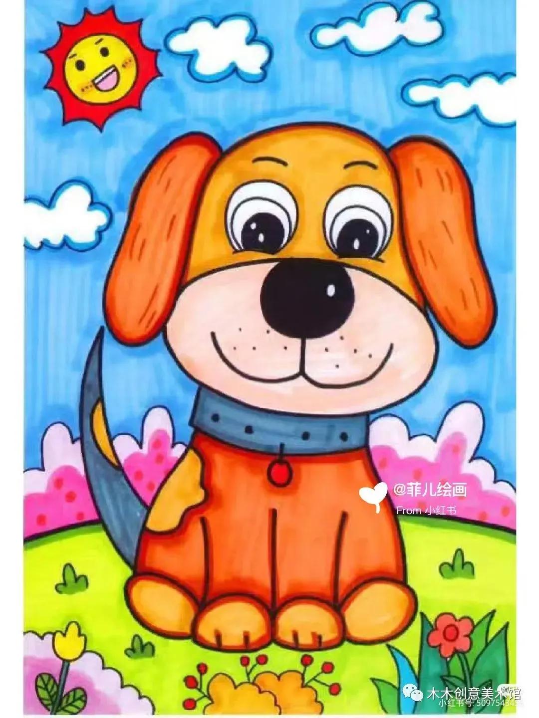 马克笔画儿童画简单好看,儿童马克笔画画简单又好看图片