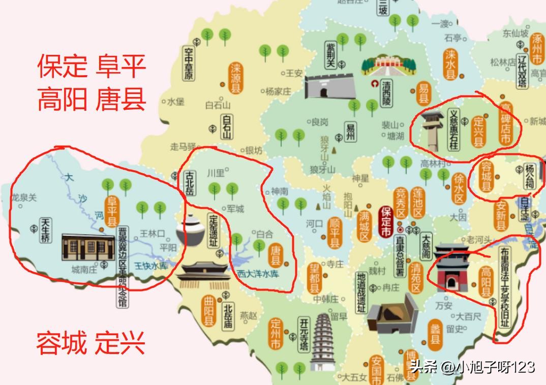 保定阜平、容城、定兴、高阳、唐县等地发展现状分析