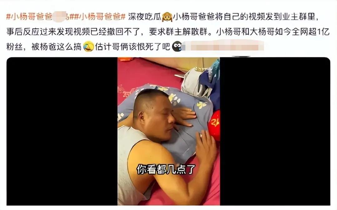 合肥小杨哥爸爸事件视频,小杨哥他爸事件视频