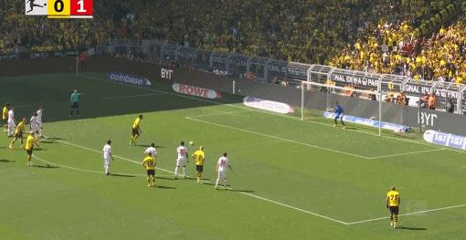 德甲多特2-1击败不莱梅,拜仁4-0胜多特罗伊斯射门