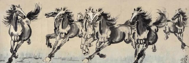 徐悲鸿及其代表作品八骏图,徐悲鸿十骏图每幅都有价值吗